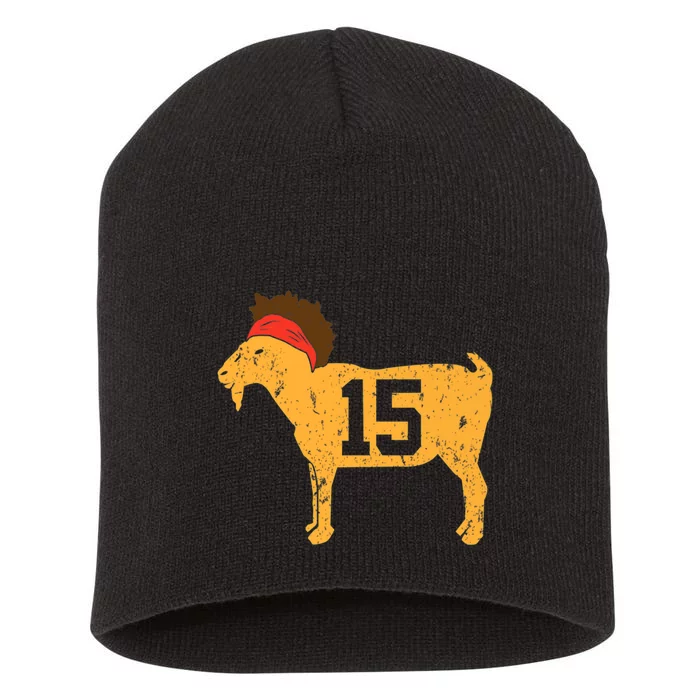 GOAT 15 MVP The Young Greatest of All Time Premium Short Acrylic Beanie