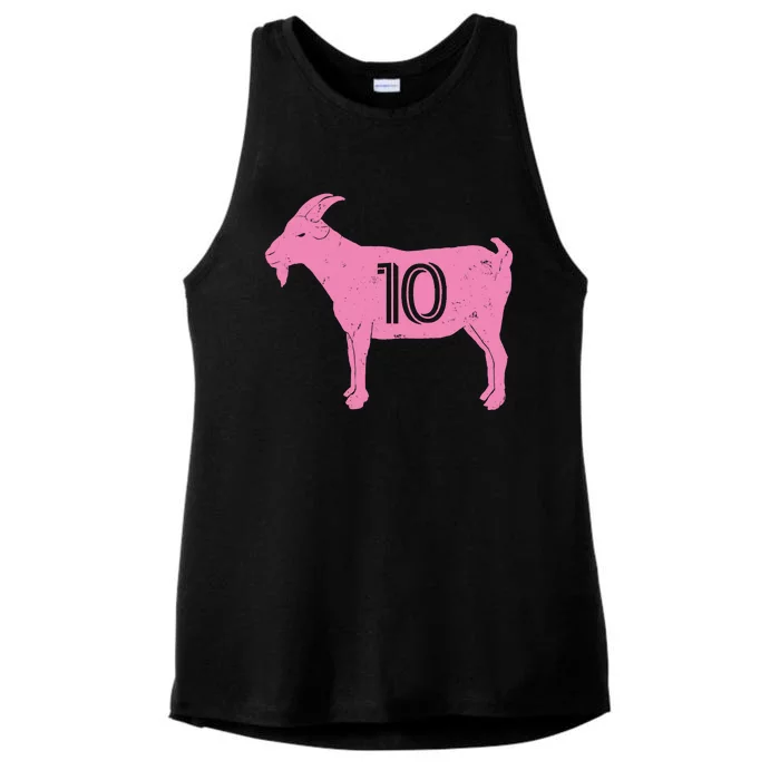 Goat 10 Miami Soccer Ladies Tri-Blend Wicking Tank