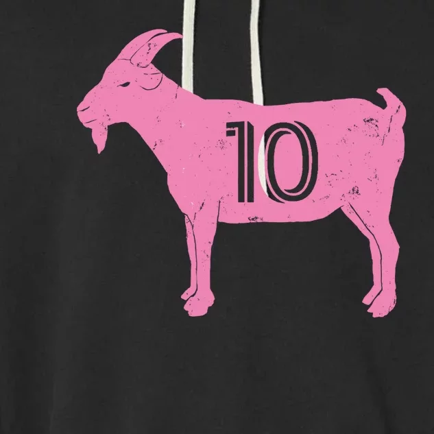 Goat 10 Miami Soccer Garment-Dyed Fleece Hoodie