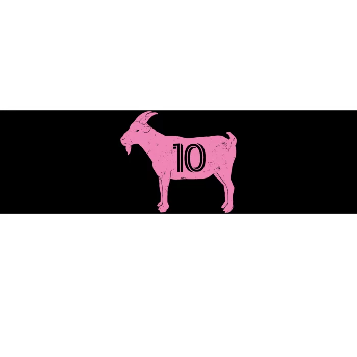 Goat 10 Miami Soccer Bumper Sticker