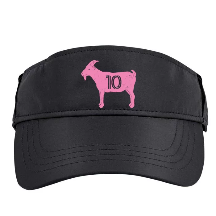 Goat 10 Miami Soccer Adult Drive Performance Visor