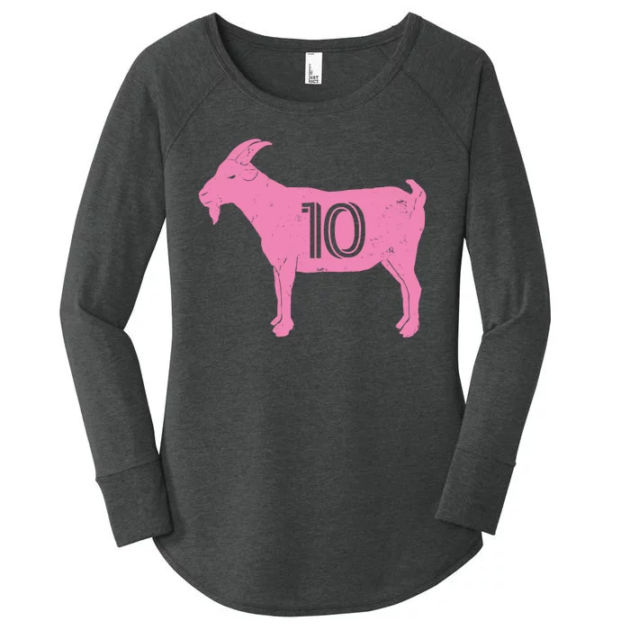 Goat 10 Miami Soccer Women's Perfect Tri Tunic Long Sleeve Shirt