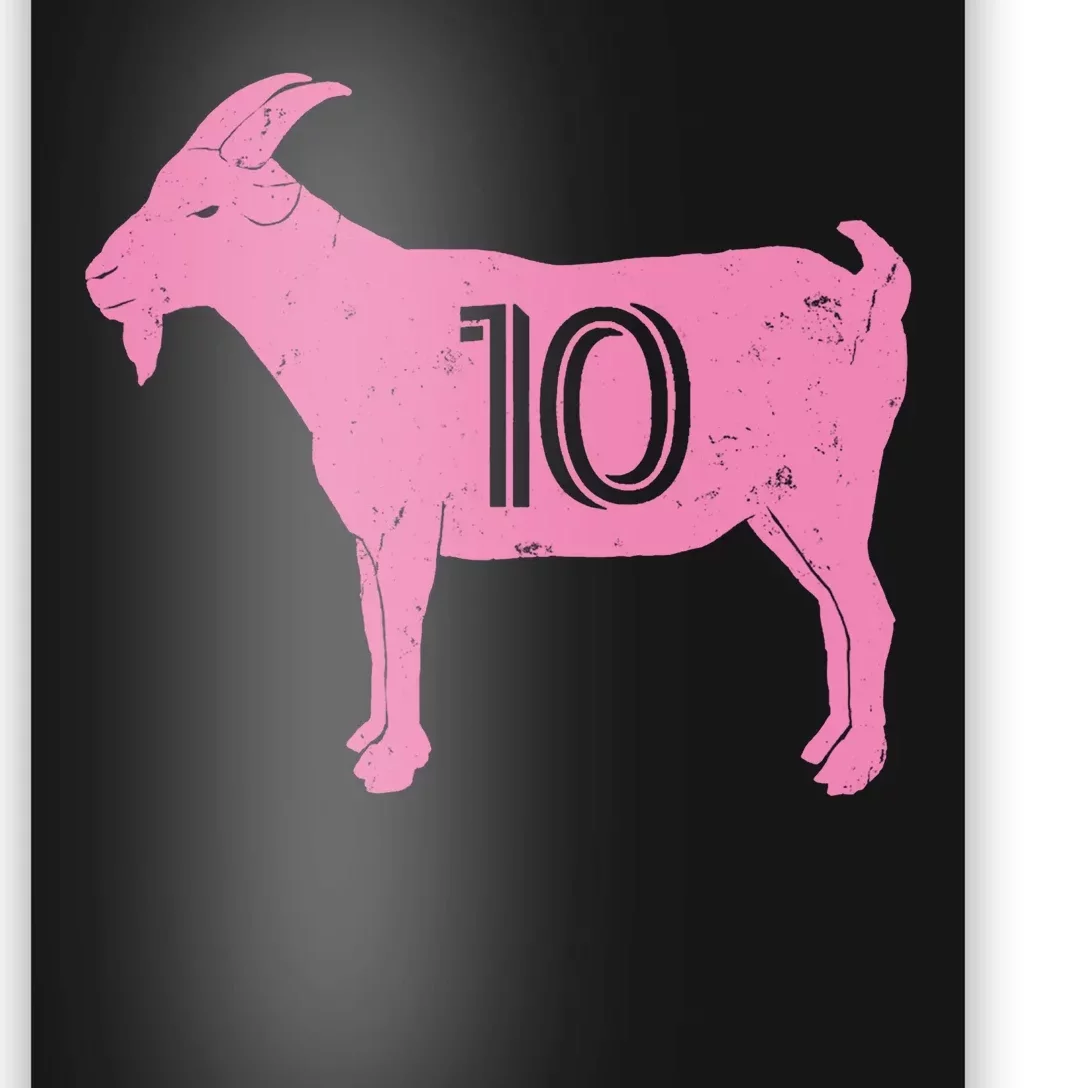 Goat 10 Miami Soccer Poster