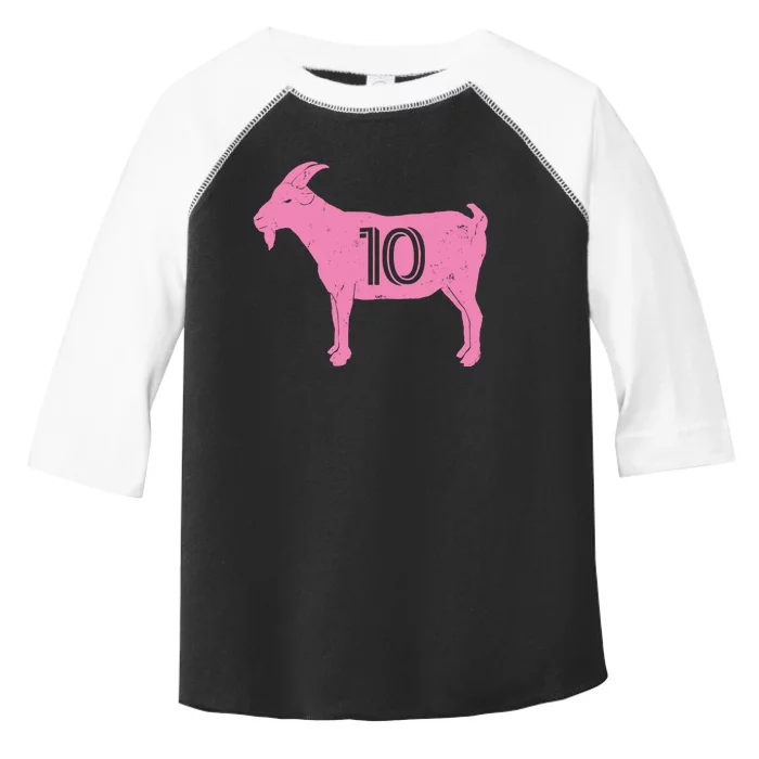 Goat 10 Miami Soccer Toddler Fine Jersey T-Shirt