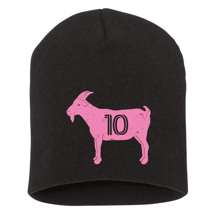 Goat 10 Miami Soccer Short Acrylic Beanie