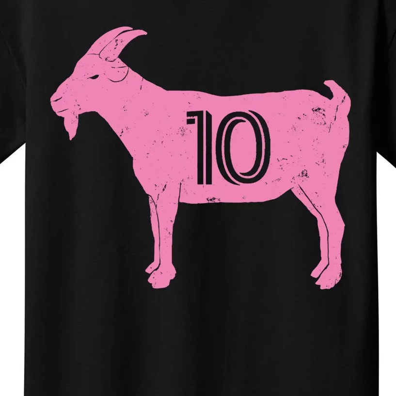 Goat 10 Miami Soccer Kids T-Shirt