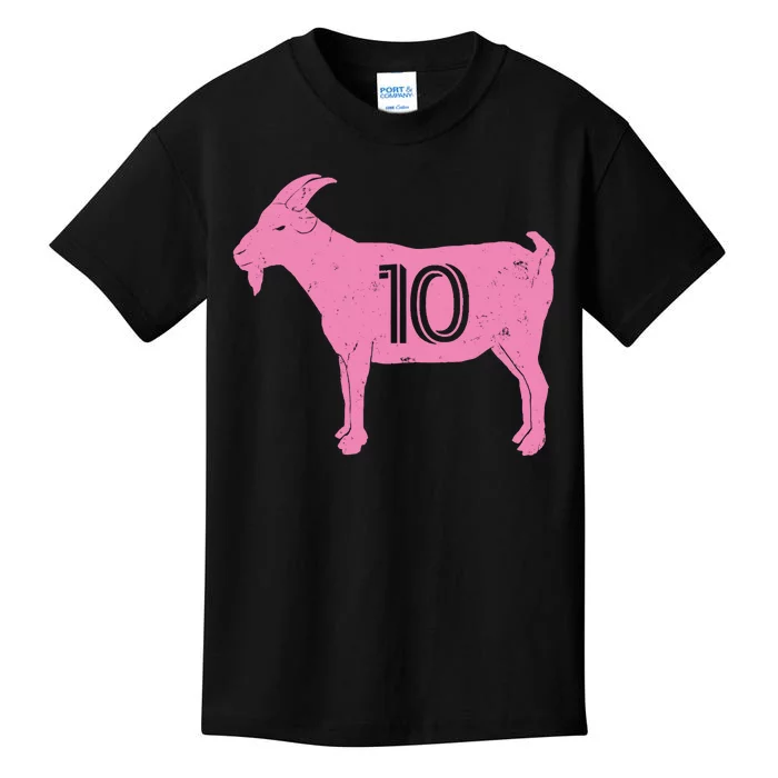 Goat 10 Miami Soccer Kids T-Shirt