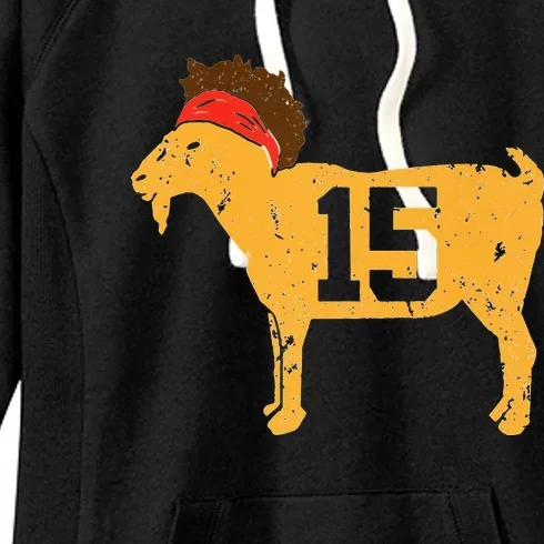 GOAT 15 MVP The Young Greatest Of All Time Women's Fleece Hoodie