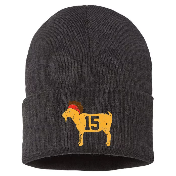 GOAT 15 MVP The Young Greatest Of All Time Sustainable Knit Beanie