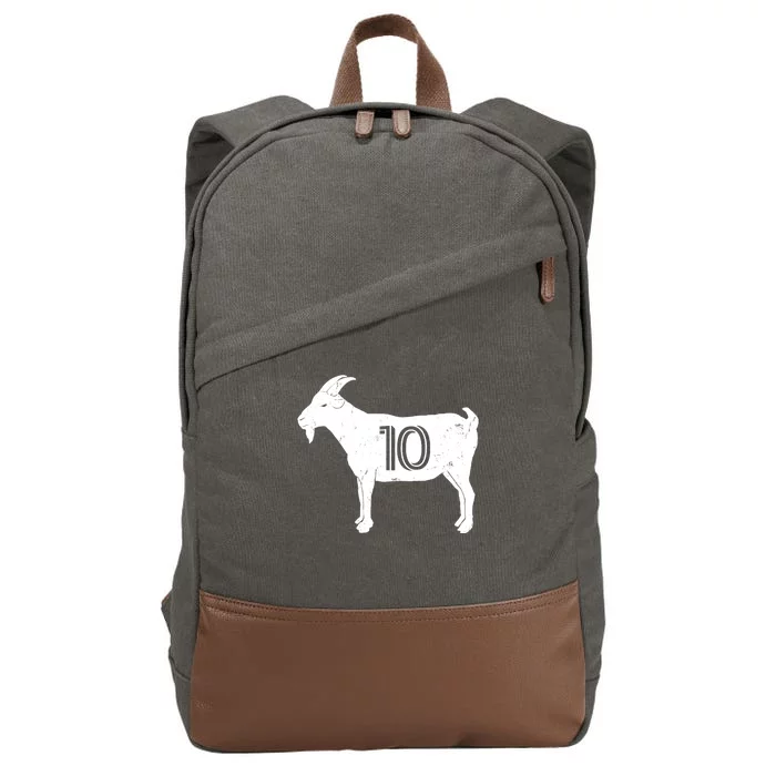 Goat 10 Miami Soccer Team Cotton Canvas Backpack