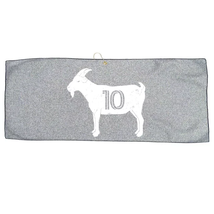 Goat 10 Miami Soccer Team Large Microfiber Waffle Golf Towel