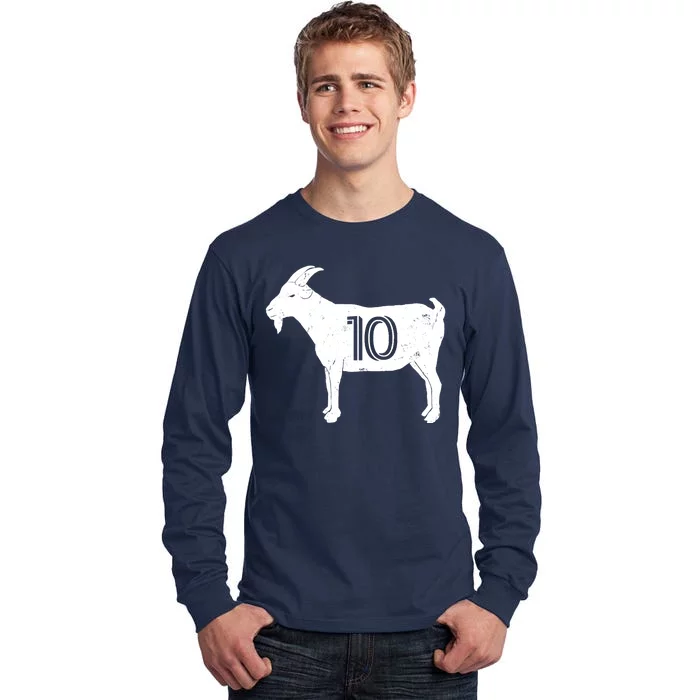 Goat 10 Miami Soccer Team Tall Long Sleeve T-Shirt