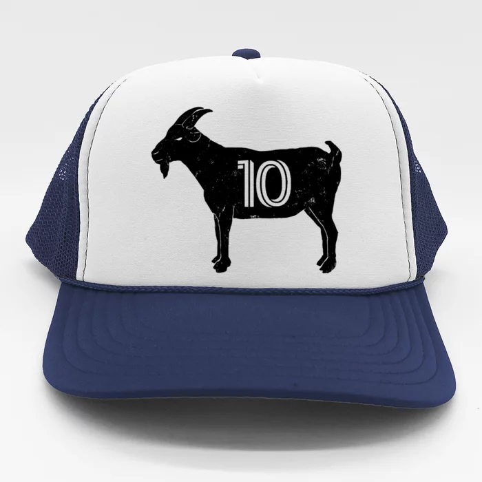 Goat 10 Miami Soccer Team Trucker Hat