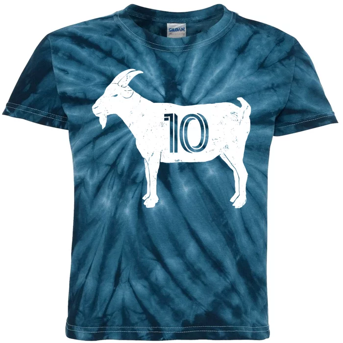 Goat 10 Miami Soccer Team Kids Tie-Dye T-Shirt