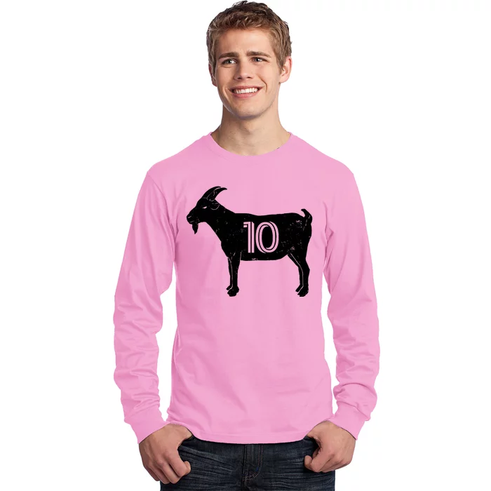 Goat 10 Miami Soccer Team Long Sleeve Shirt