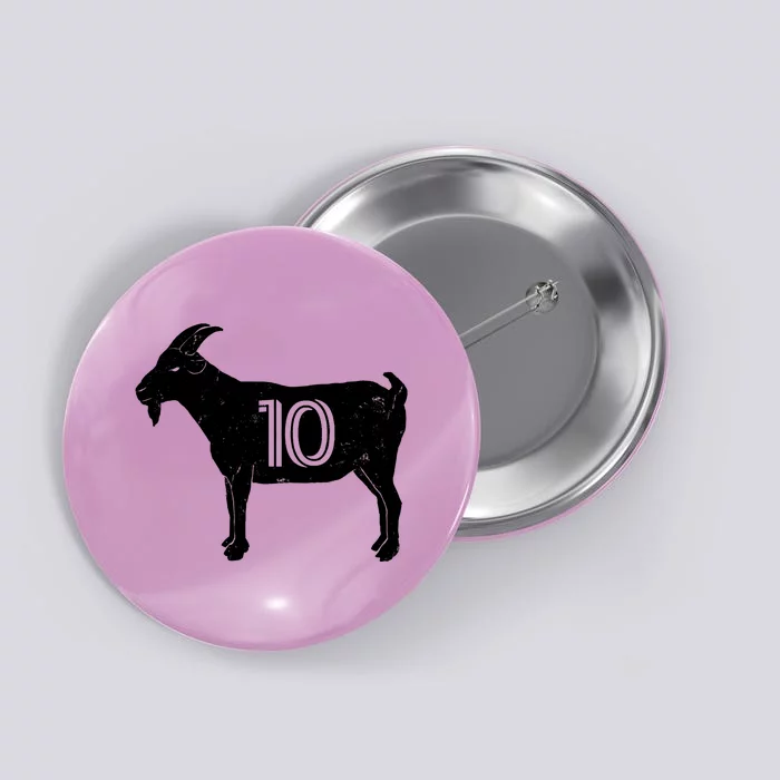 Goat 10 Miami Soccer Team Button