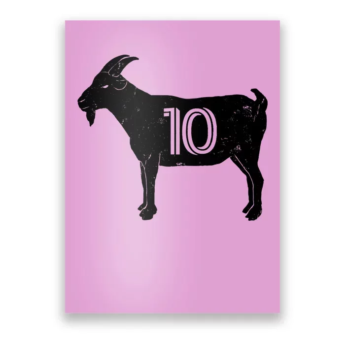 Goat 10 Miami Soccer Team Poster