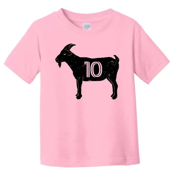 Goat 10 Miami Soccer Team Toddler T-Shirt