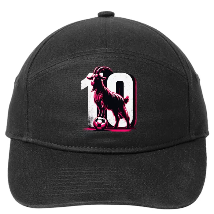 Goat 10 Soccer Day Lover 2024 7-Panel Snapback Hat