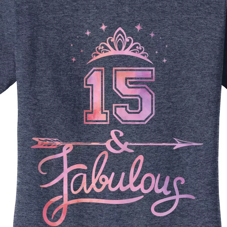 Girl 15 Years Old And Fabulous Girl 15th Birthday Women's T-Shirt