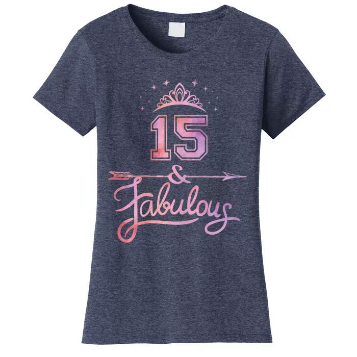 Girl 15 Years Old And Fabulous Girl 15th Birthday Women's T-Shirt