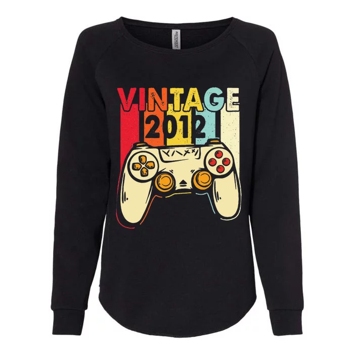 Gamer 12 Year Old Gift Vintage 2011 Gaming 12th Birthday Womens California Wash Sweatshirt