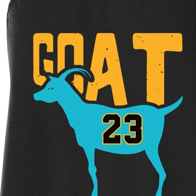 Goat 23 Air Retro Aqua 5s Matching Women's Racerback Tank