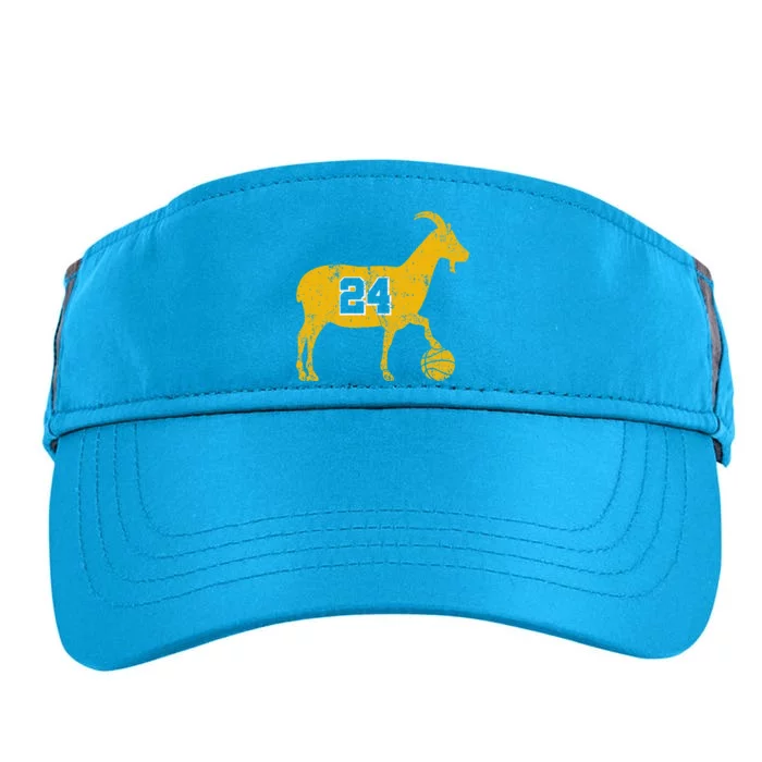 Goat 24 Cute Funny La Basketball Adult Drive Performance Visor