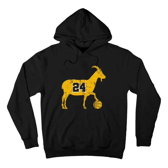 Goat 24 Funny La Basketball Hoodie