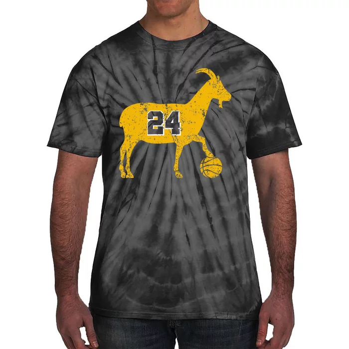 Goat 24 Funny La Basketball Tie-Dye T-Shirt