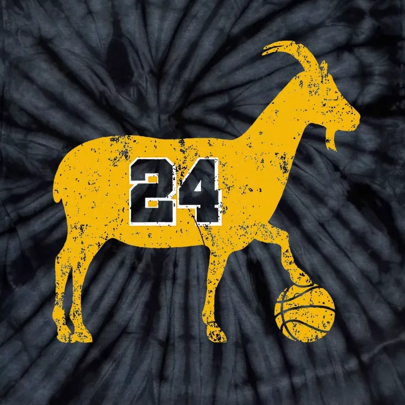 Goat 24 Funny La Basketball Tie-Dye T-Shirt