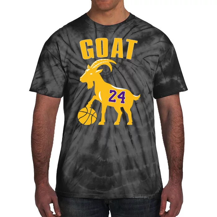 Goat 24 Funny Basketball Tie-Dye T-Shirt