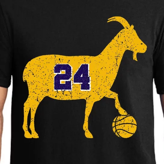 Goat 24 Funny La Basketball Pajama Set