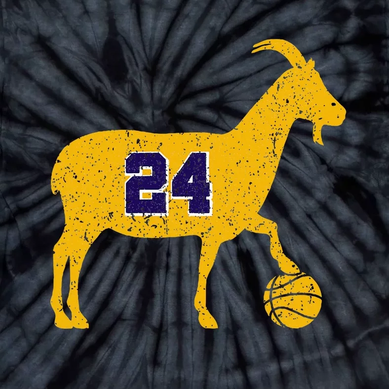 Goat 24 Funny La Basketball Tie-Dye T-Shirt