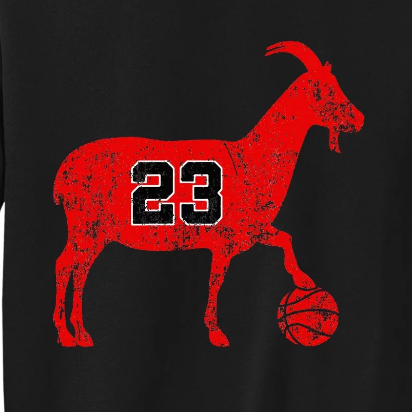 Goat 23 Funny Basketball Tall Sweatshirt