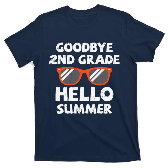 Goodbye 2nd Grade Hello Summer Sunglasses Last Day Of School T-Shirt