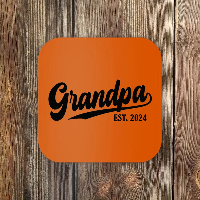 Grandpa 2024 Grandfather Est. 2024 Grandpa Est 2024 Coaster