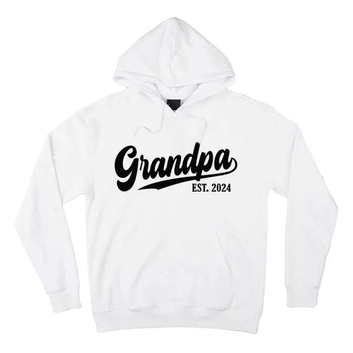 Grandpa 2024 Grandfather Est. 2024 Grandpa Est 2024 Hoodie