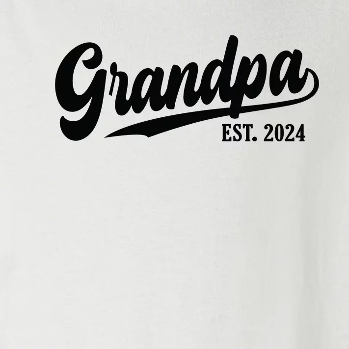 Grandpa 2024 Grandfather Est. 2024 Grandpa Est 2024 Toddler Long Sleeve Shirt