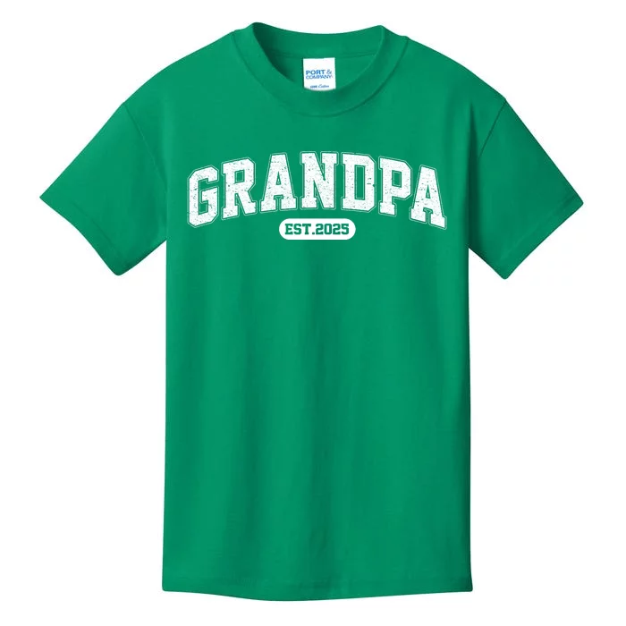 Grandpa 2025 Grandfather Est. 2025 Grandpa Est 2025 Kids T-Shirt