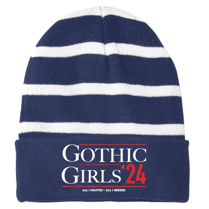 Gothic 24 Striped Beanie with Solid Band