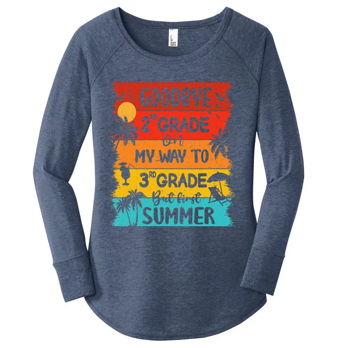 Goodbye 2nd Grade Hello Summer Last Day Of School Graduation Women's Perfect Tri Tunic Long Sleeve Shirt