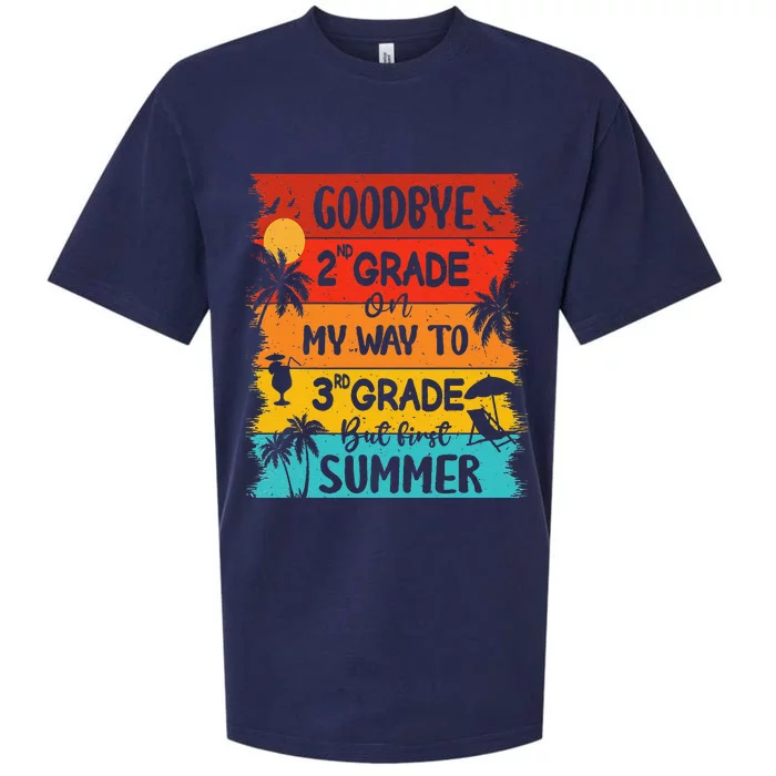 Goodbye 2nd Grade Hello Summer Last Day Of School Graduation Sueded Cloud Jersey T-Shirt