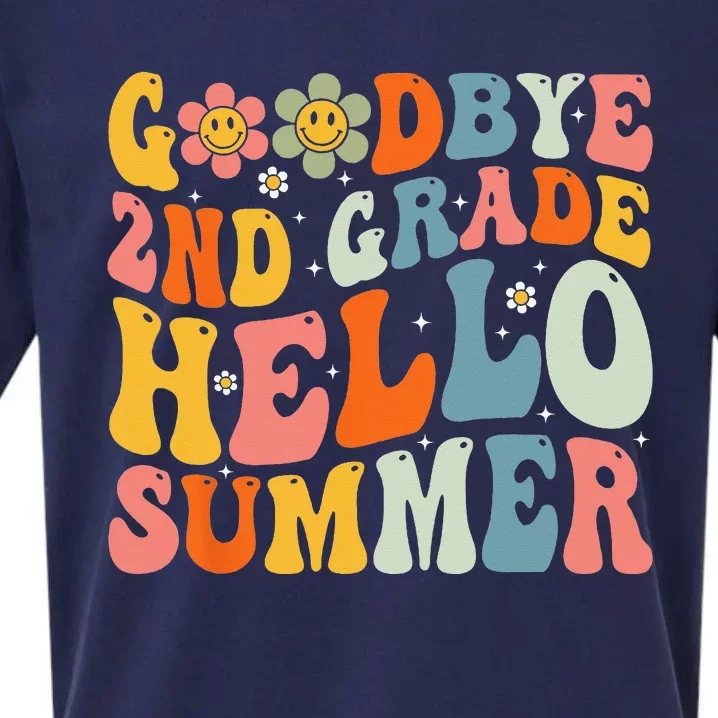 Goodbye 2nd Grade Hello Summer Last Day Of School Sueded Cloud Jersey T-Shirt