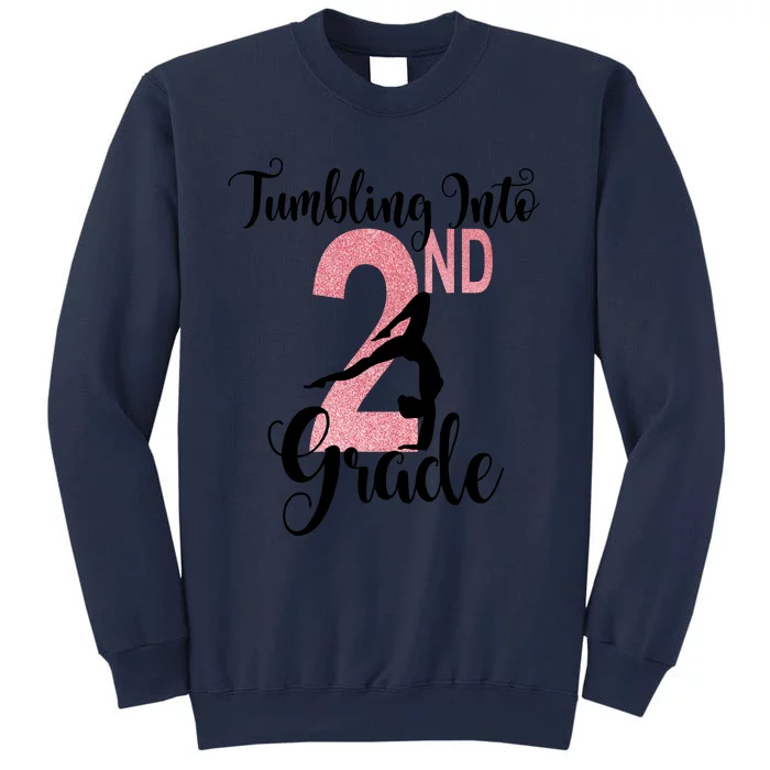 Glitter 2nd Grade Girl Gymnastics Tumble First Day Of School,Kids 1st Day Of Sch Sweatshirt