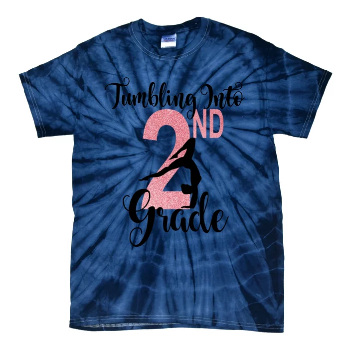 Glitter 2nd Grade Girl Gymnastics Tumble First Day Of School,Kids 1st Day Of Sch Tie-Dye T-Shirt