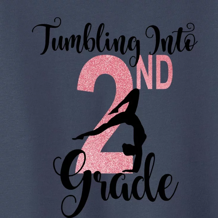 Glitter 2nd Grade Girl Gymnastics Tumble First Day Of School,Kids 1st Day Of Sch Toddler T-Shirt