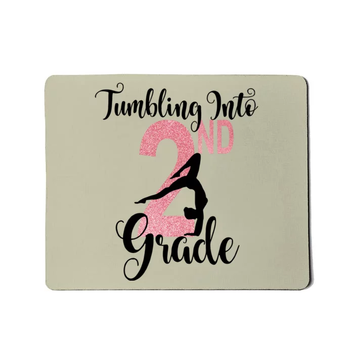 Glitter 2nd Grade Girl Gymnastics Tumble First Day Of School,Kids 1st Day Of Sch Mousepad