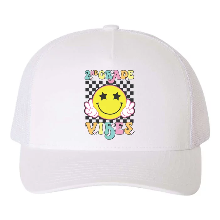 Girl 2nd Grade Vibes Smile Face Back To School Second Grade Yupoong Adult 5-Panel Trucker Hat