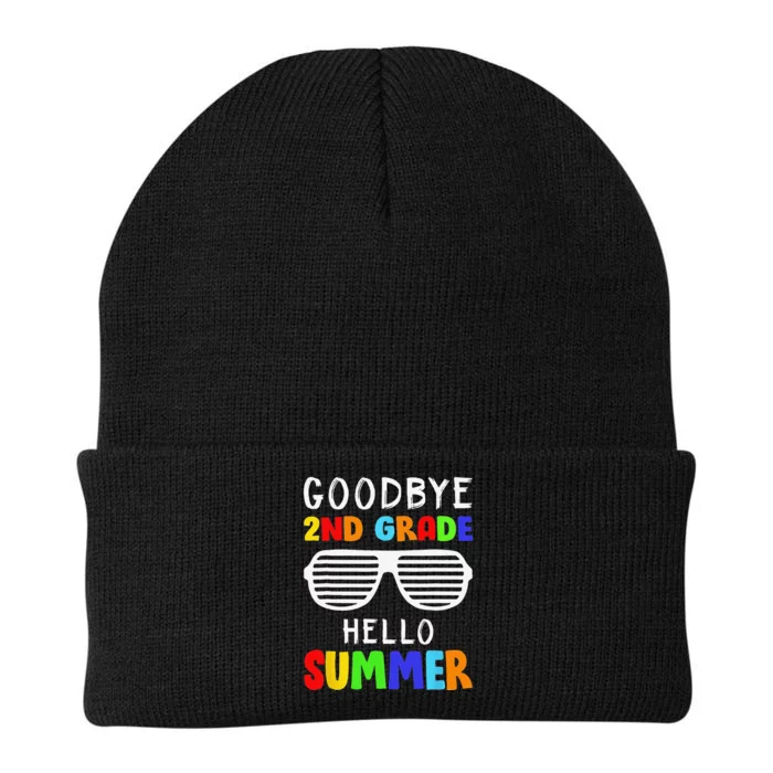 Goodbye 2nd Grade Hello Summer Last Day Of School Knit Cap Winter Beanie